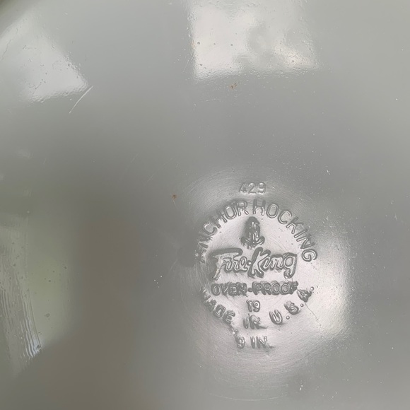 Anchor Hocking Fire King 437 1.5 Qt & 429 Casseroles w Lid Natures Bounty Fruit - Picture 10 of 10